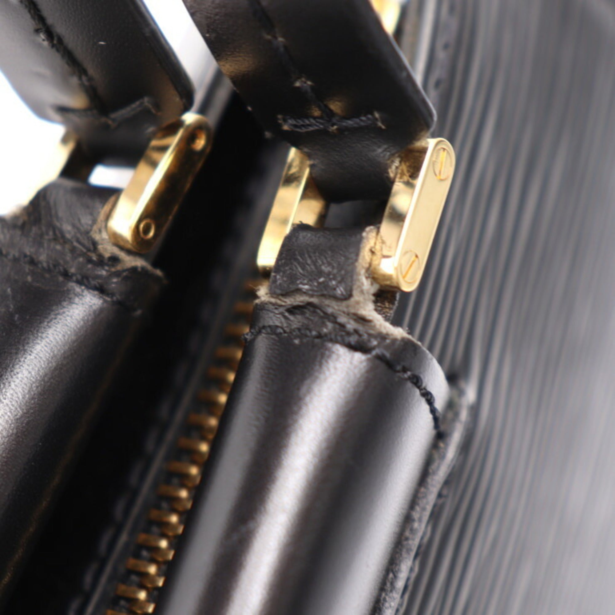 Louis Vuitton Epi Black Leather Handbag Tote Bag