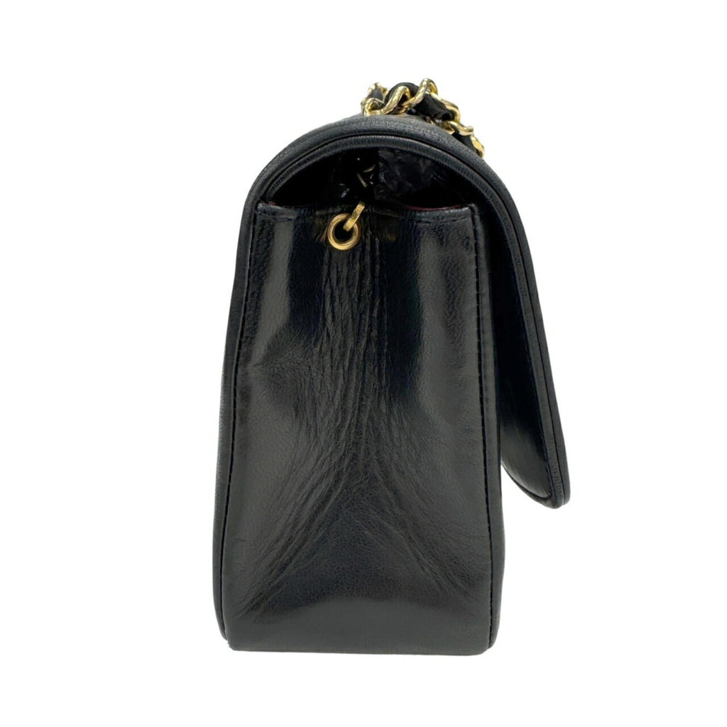 Chanel Matelasse Black Leather Shoulder Bag