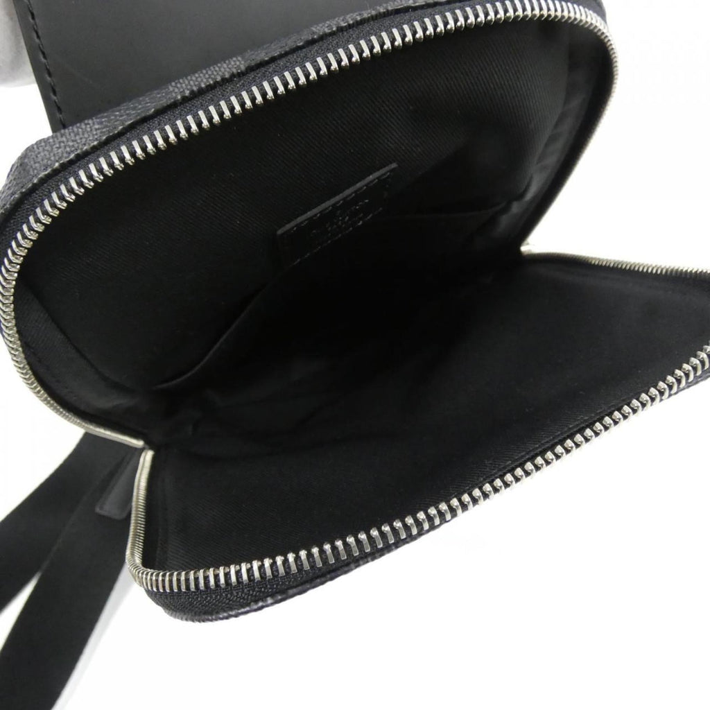 Louis Vuitton Dark Gray Gray Coated Canvas Shoulder Bag