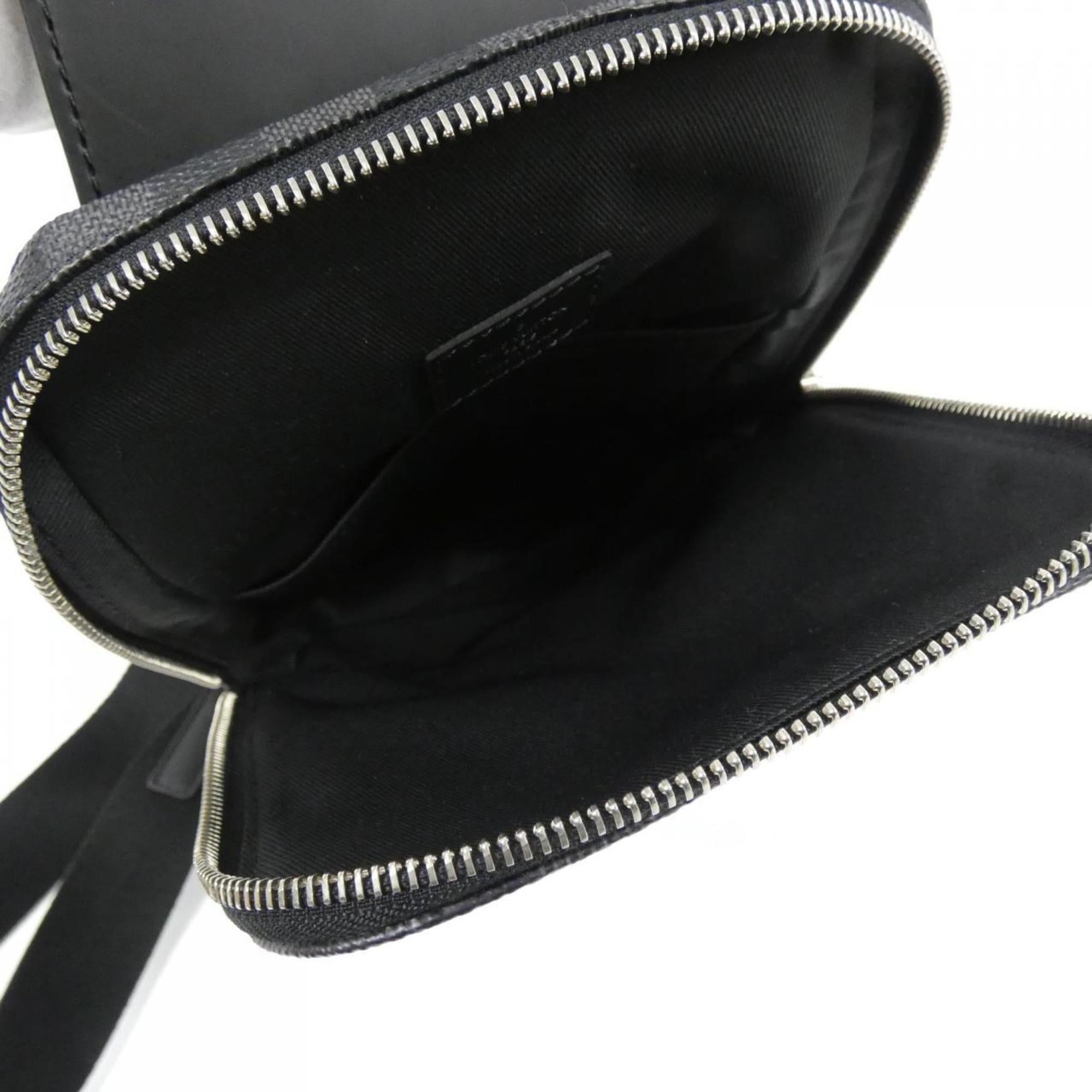 Louis Vuitton Dark Gray Gray Coated Canvas Shoulder Bag