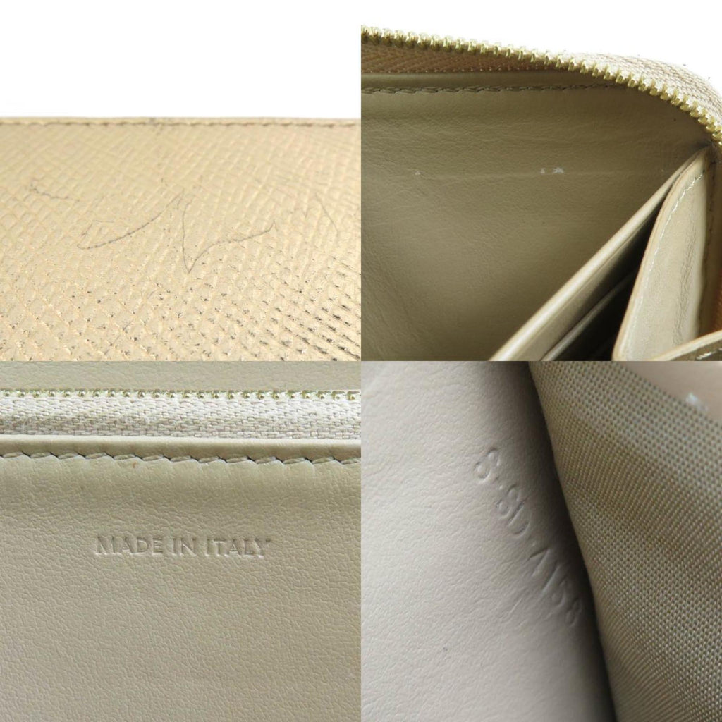 Celine Gold Leather Long Wallet (Bi-Fold)