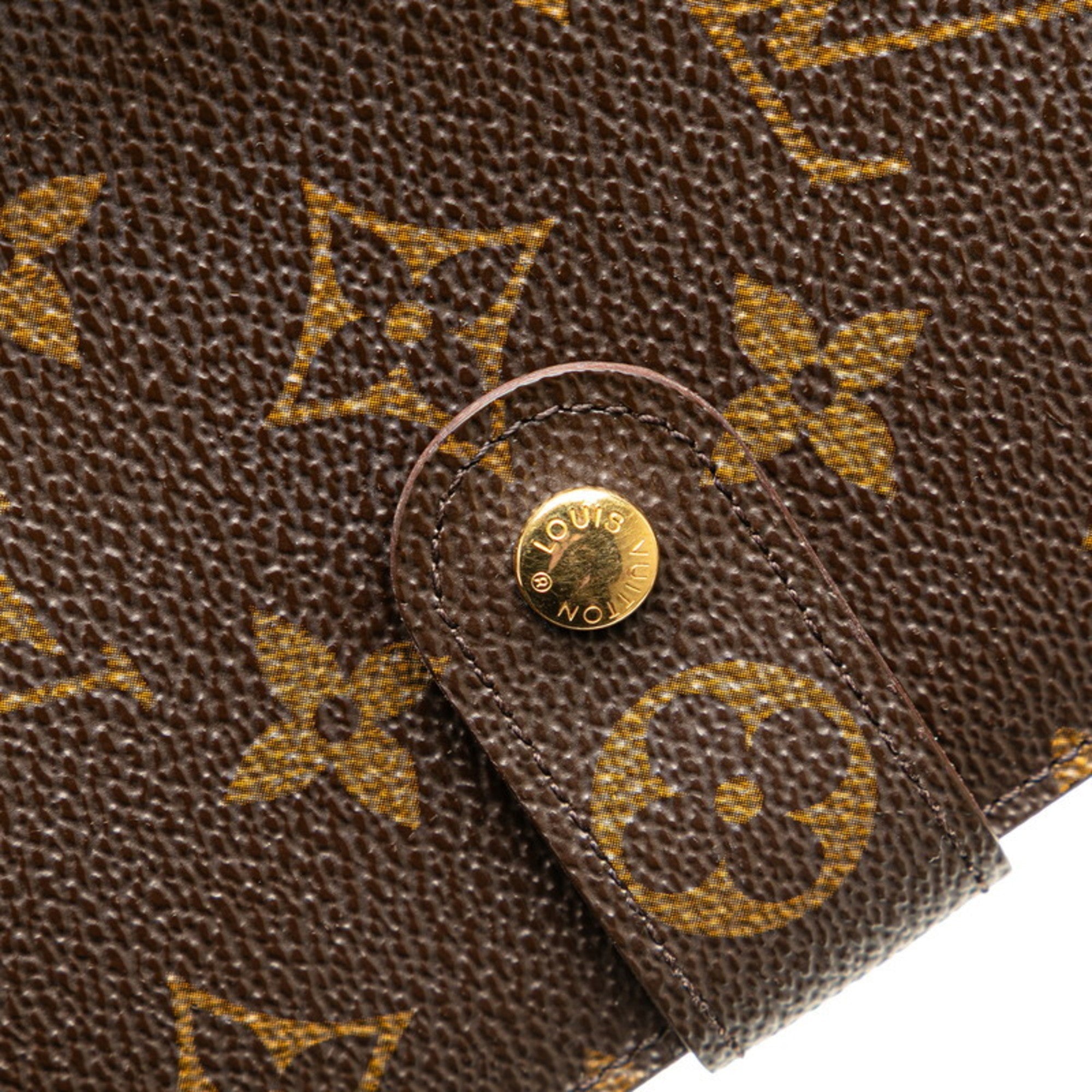 Louis Vuitton Brown Pvc Leather Wallet