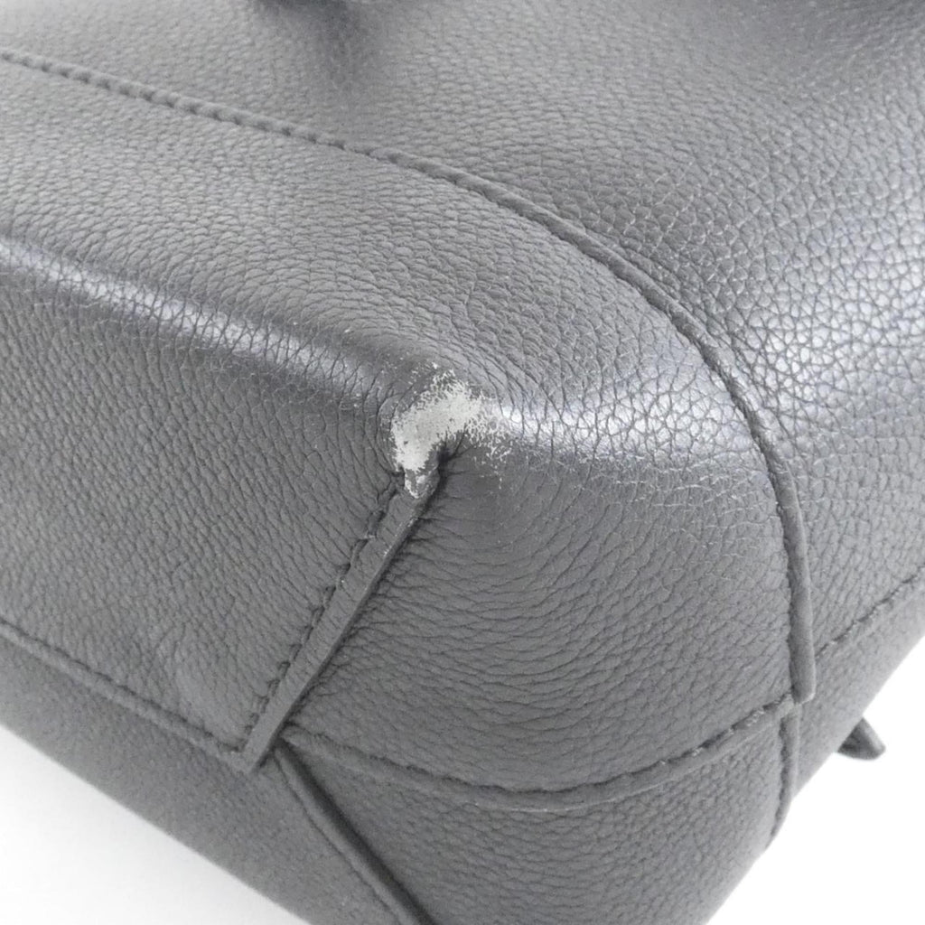 Louis Vuitton Black Leather Backpack