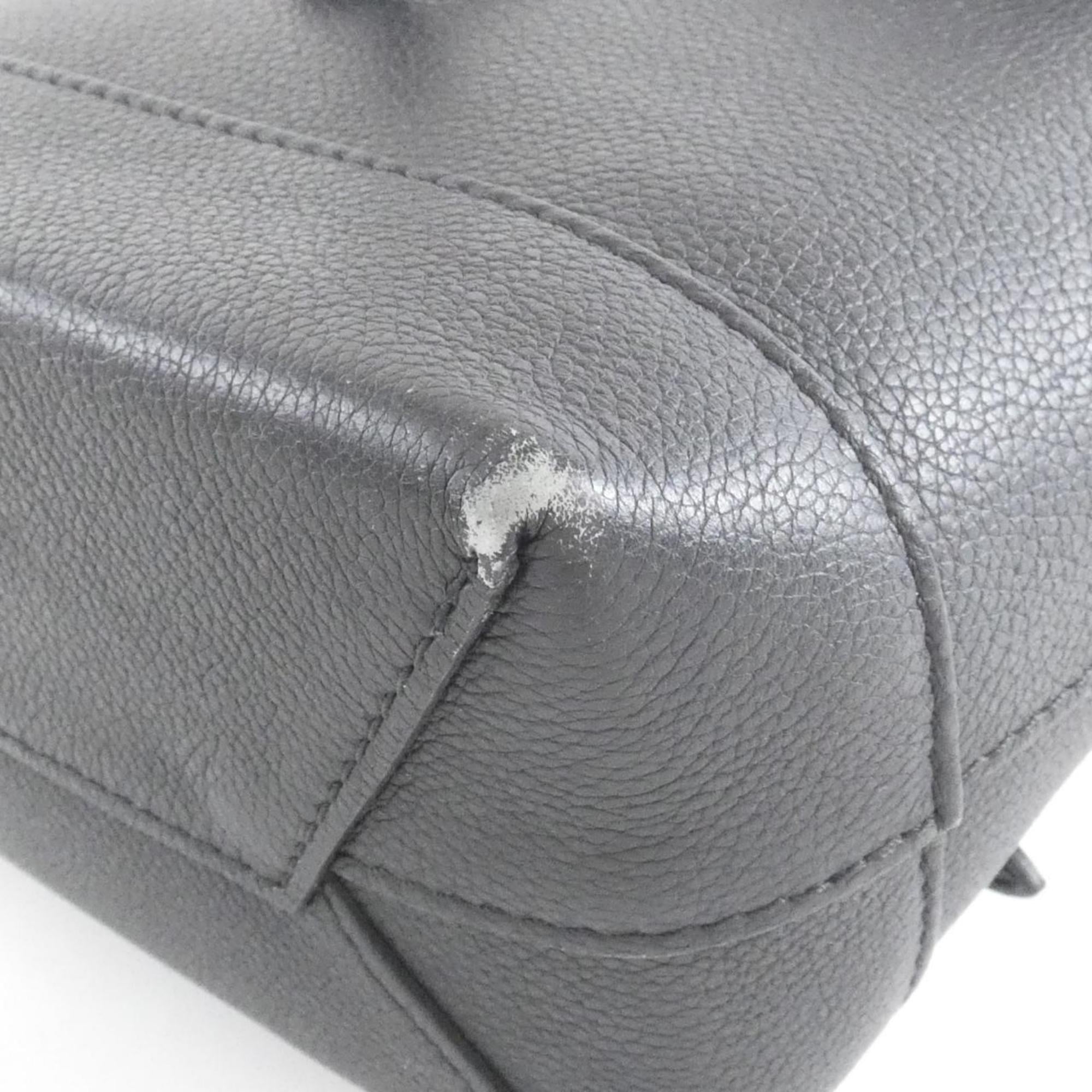 Louis Vuitton Black Leather Backpack