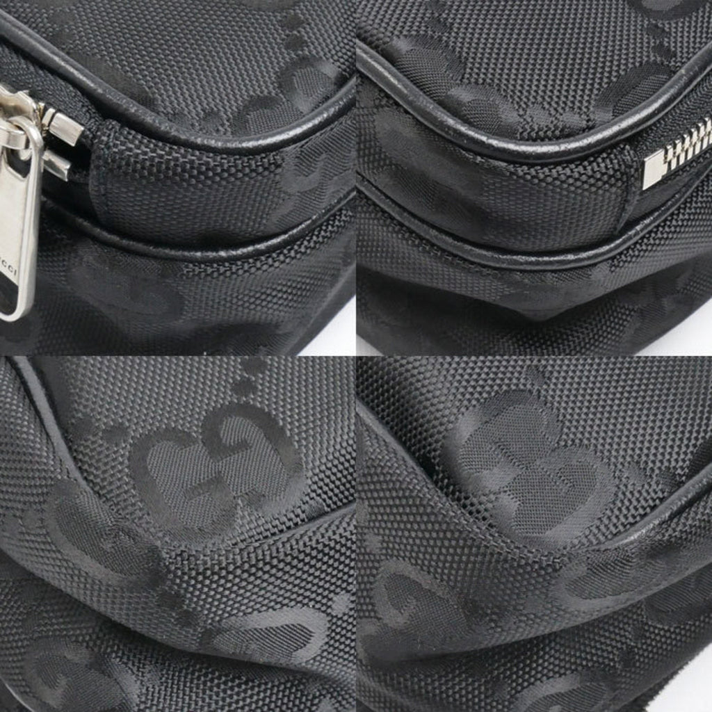 Gucci Black Nylon Leather Shoulder Bag (Pre-Owned)