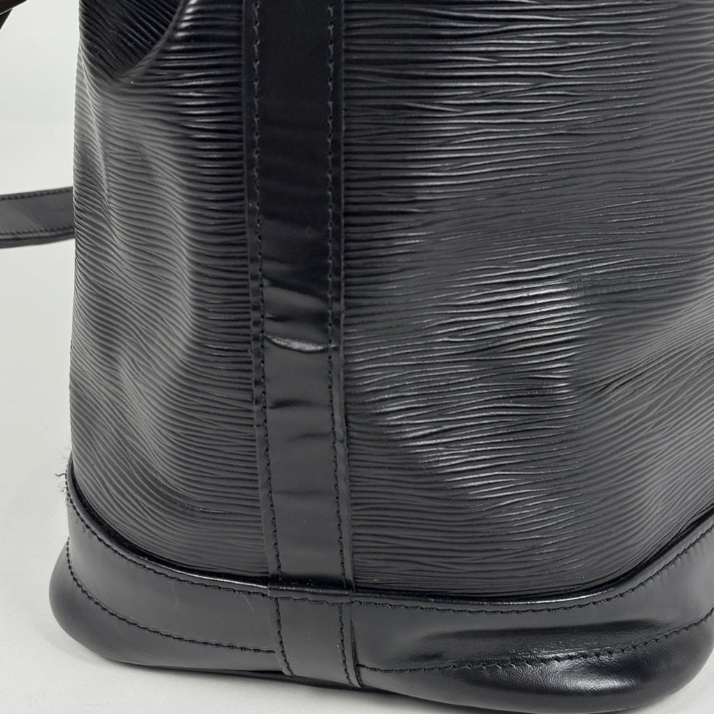 Louis Vuitton Black Noir Epi Leather Shoulder Bag