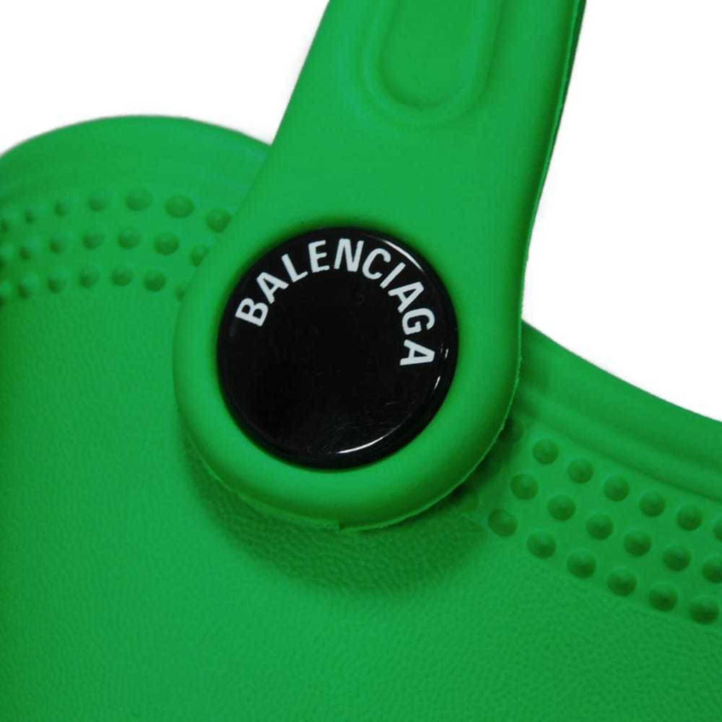 Balenciaga Green Rubber Pochette Shoulder