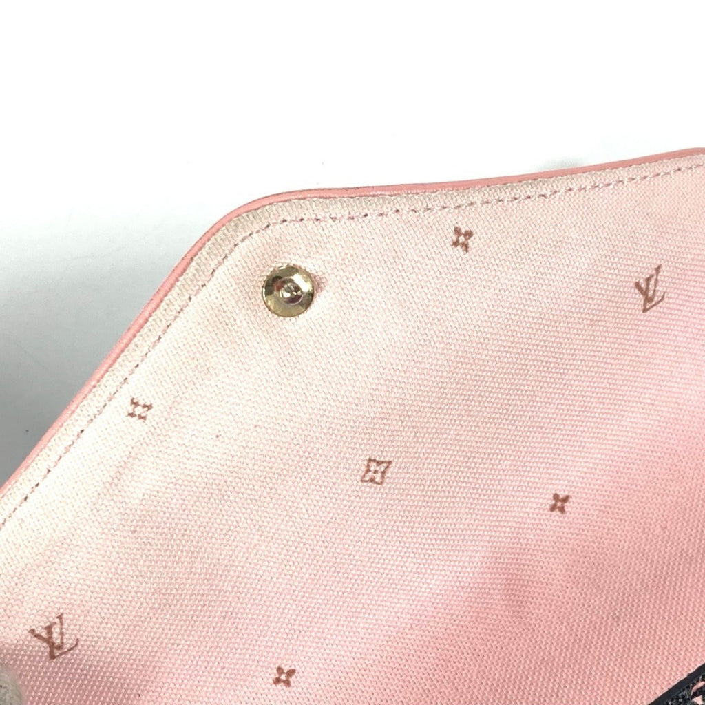 Louis Vuitton Black Pink Coated Canvas Pochette Shoulder Bag
