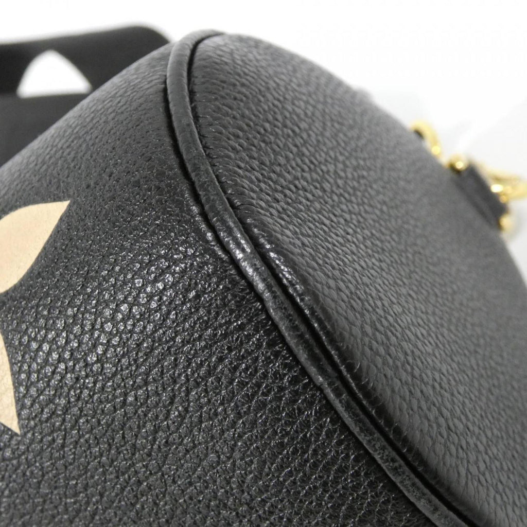 Louis Vuitton Monogram Empreinte Beige Black Leather Shoulder Bag