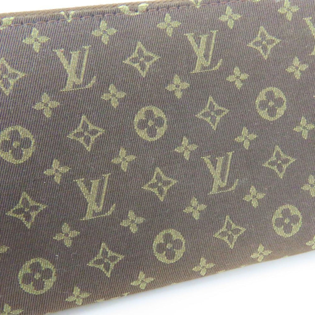 Louis Vuitton Brown Ebene Monogram Mini Lin Long Wallet