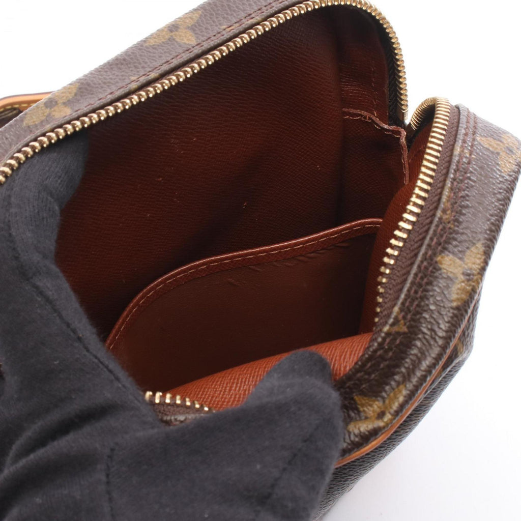 Louis Vuitton Brown Monogram Coated Canvas Leather Shoulder Bag