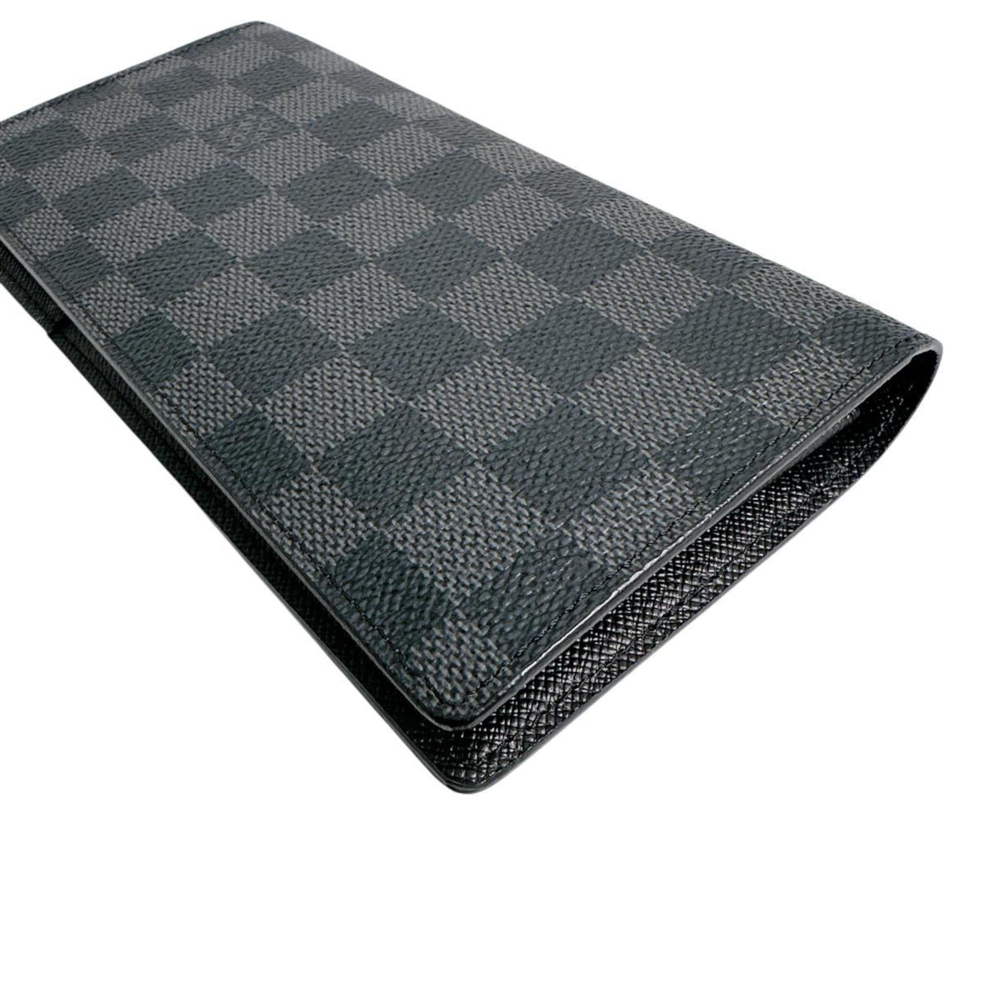 Louis Vuitton Damier Graphite Black Gray Damier Graphite Long Wallet