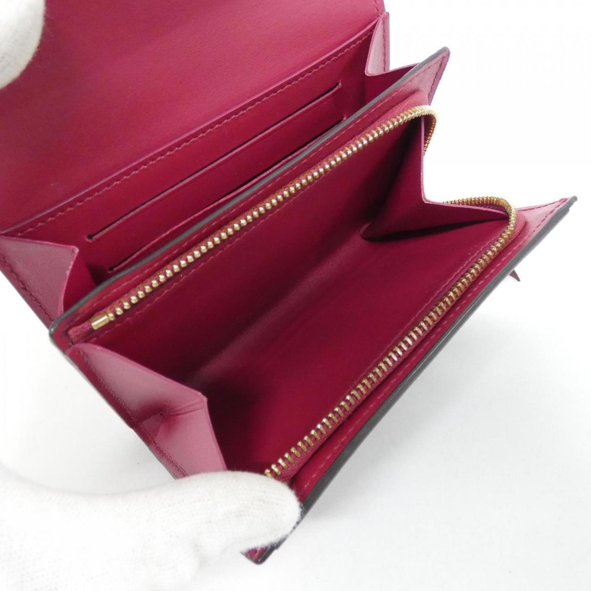 Louis Vuitton Fuchsia Marron Monogram Monogram Coated Canvas Leather Wallet