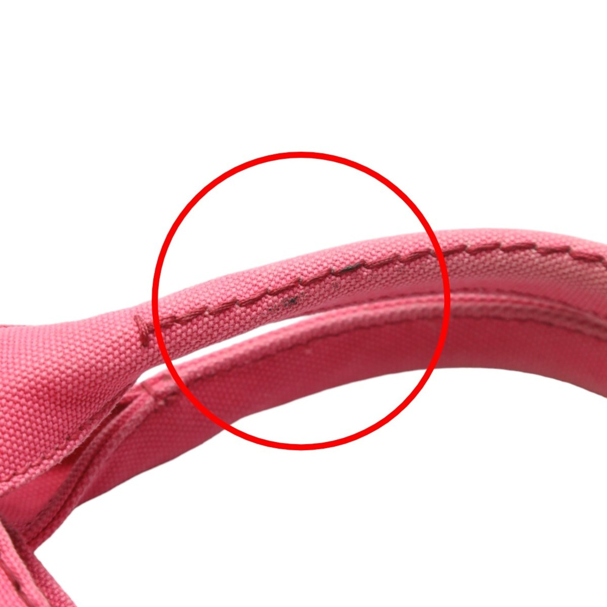 Prada Canapa Pink Cotton Canvas Tote Bag