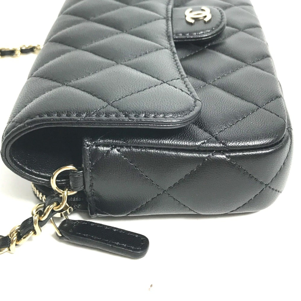 Chanel Black Leather Shoulder Bag