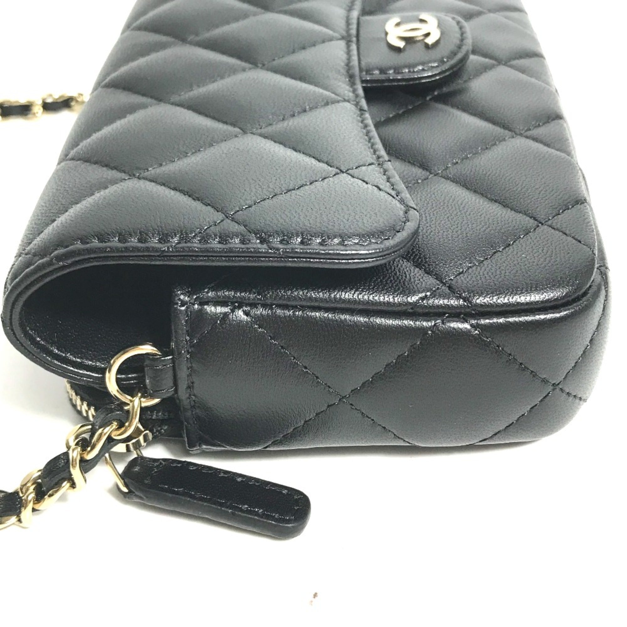 Chanel Black Leather Shoulder Bag