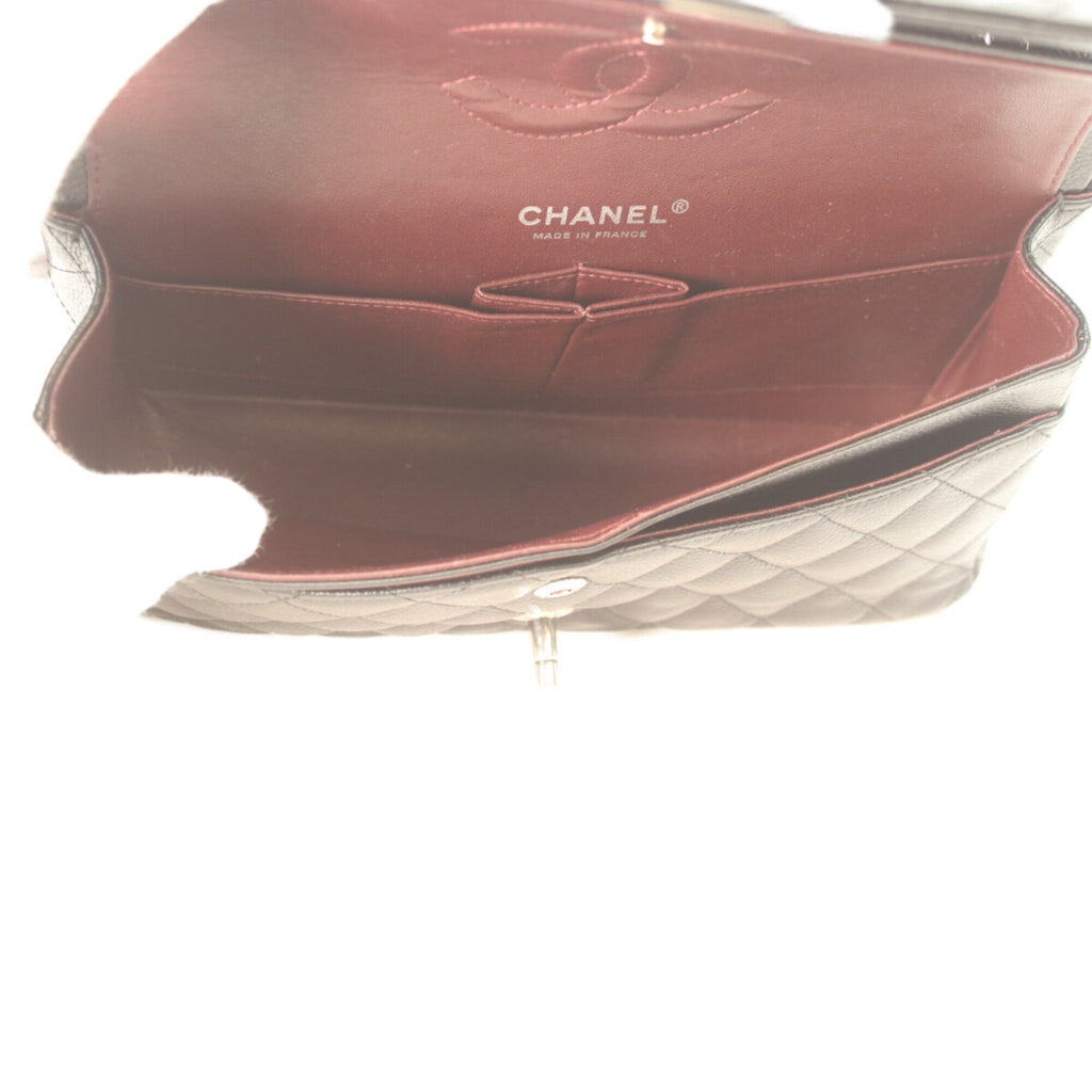 Chanel Matelasse Black Grained Calfskin Shoulder Bag