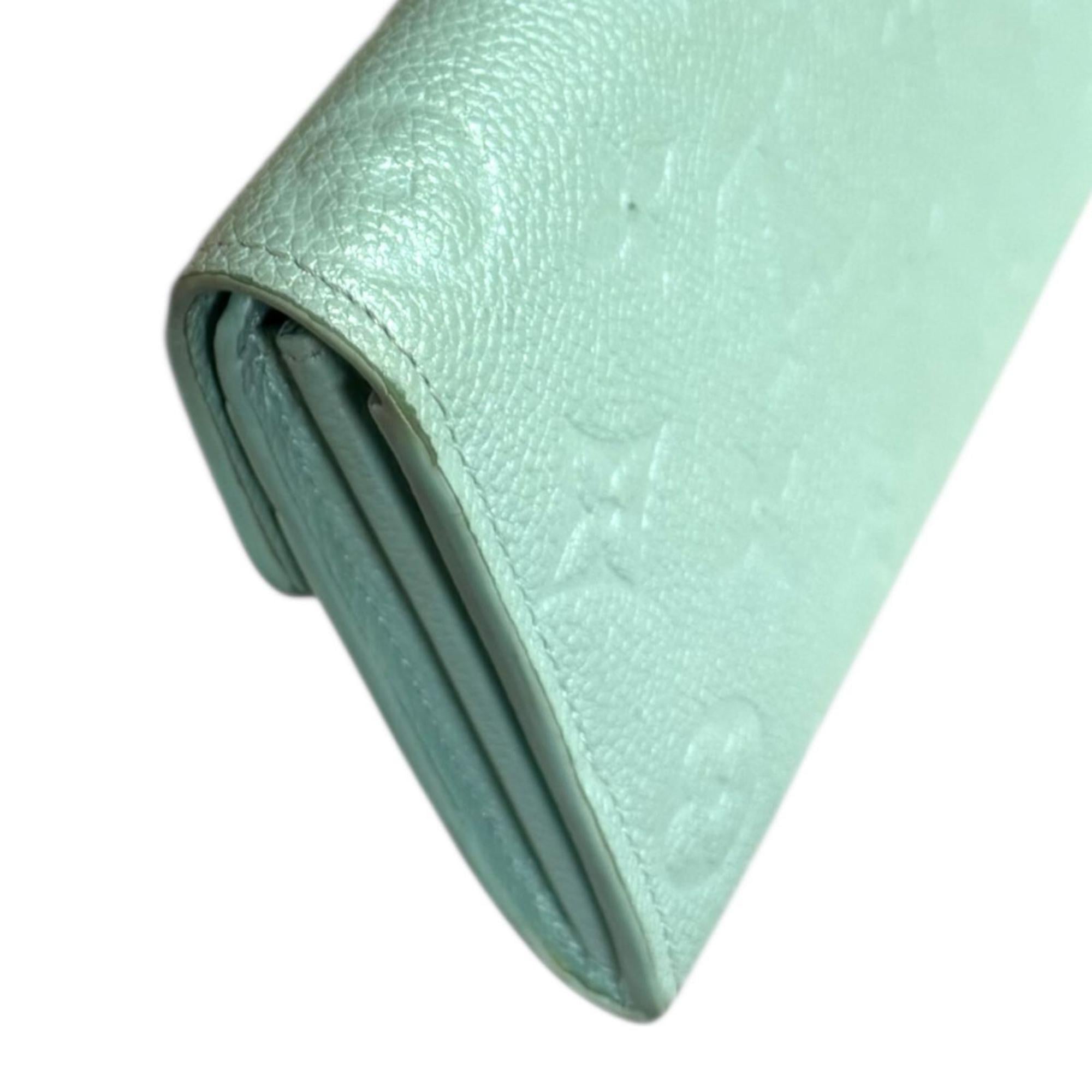 Louis Vuitton Monogram Empreinte Blue Light Blue Monogram Empreinte Long Wallet