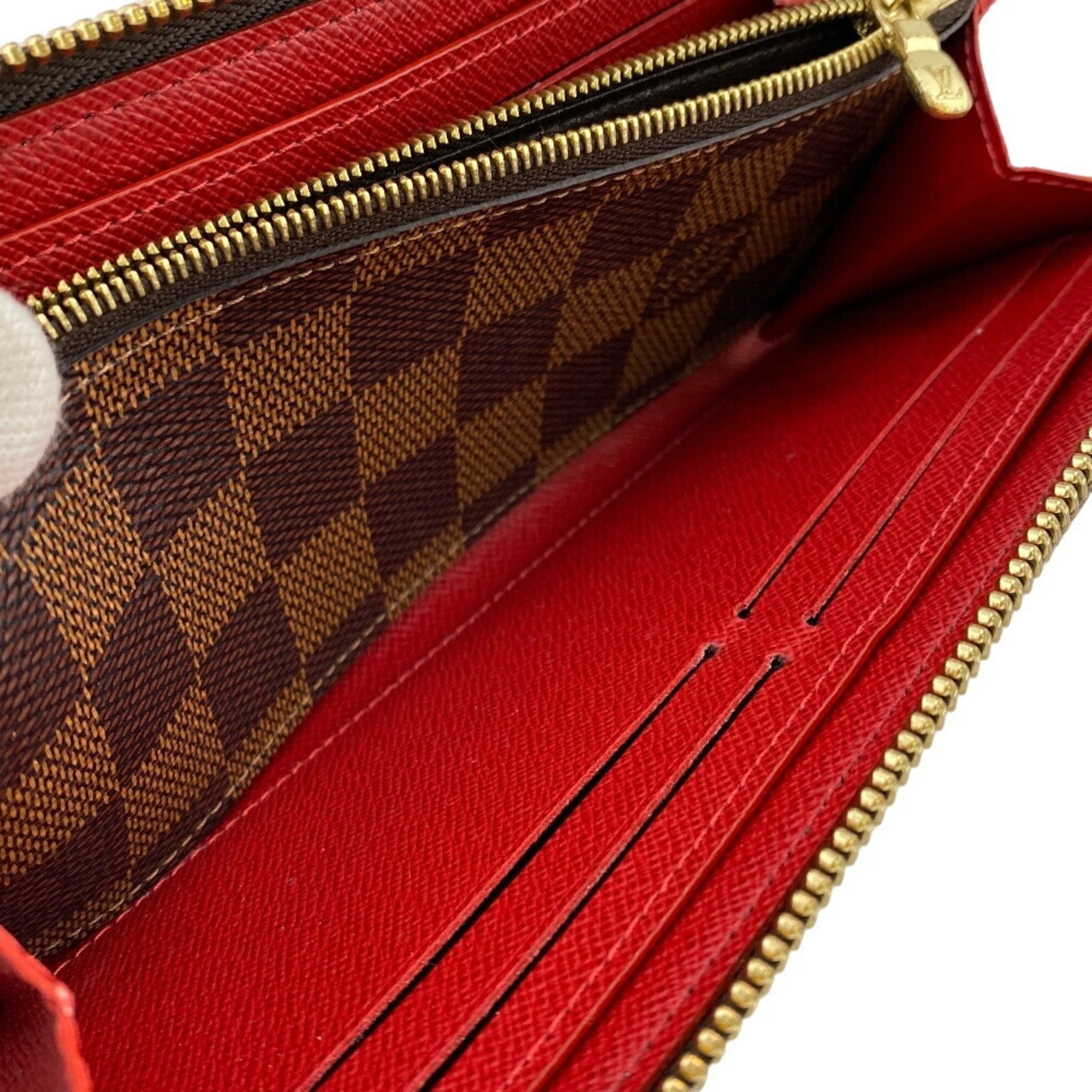 Louis Vuitton Damier Brown Leather Long Wallet