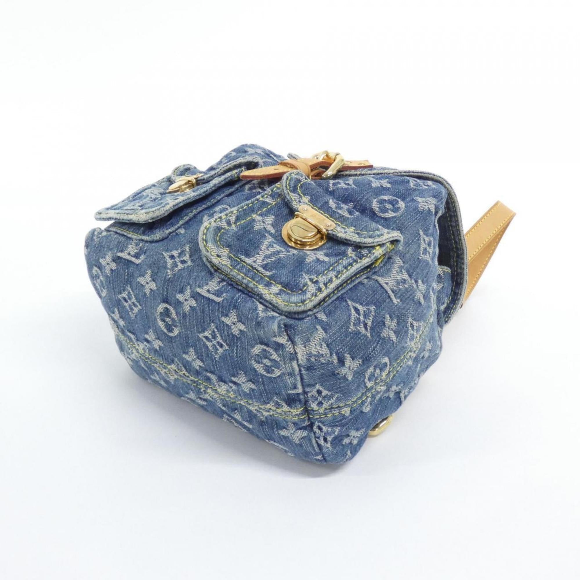 Louis Vuitton Blue Denim Backpack