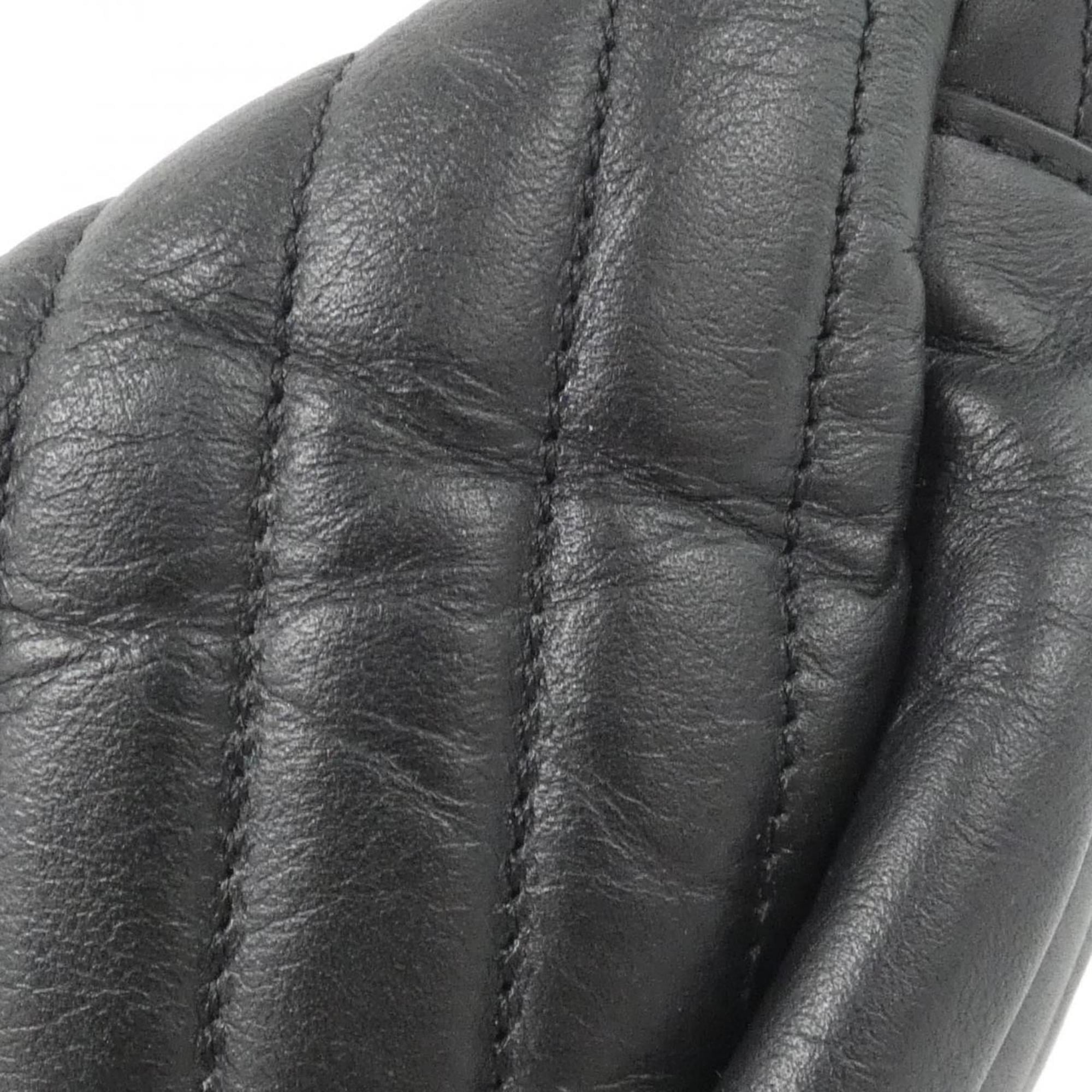 Louis Vuitton Black Leather Shoulder Bag