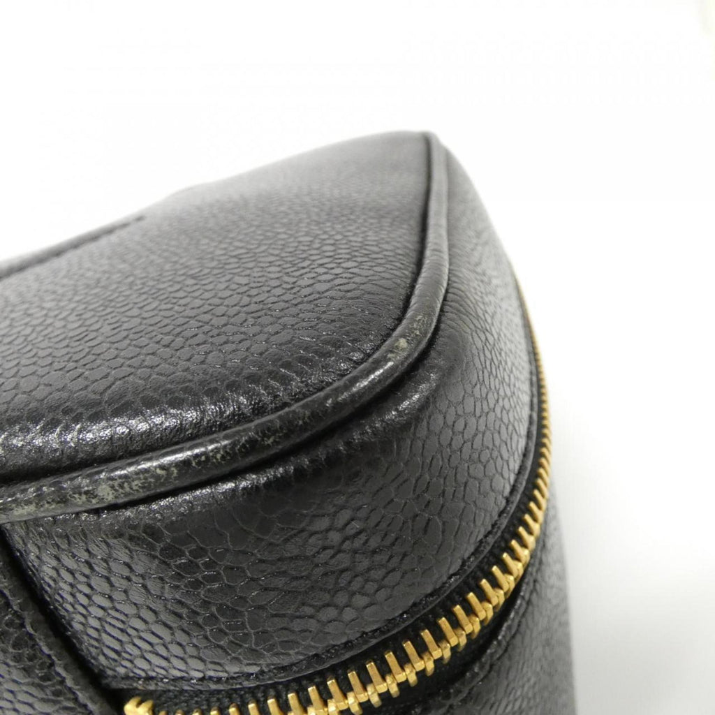 Chanel Black Caviar Leather Handbag