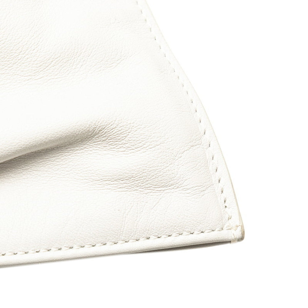 Bottega Veneta White Leather Handbag