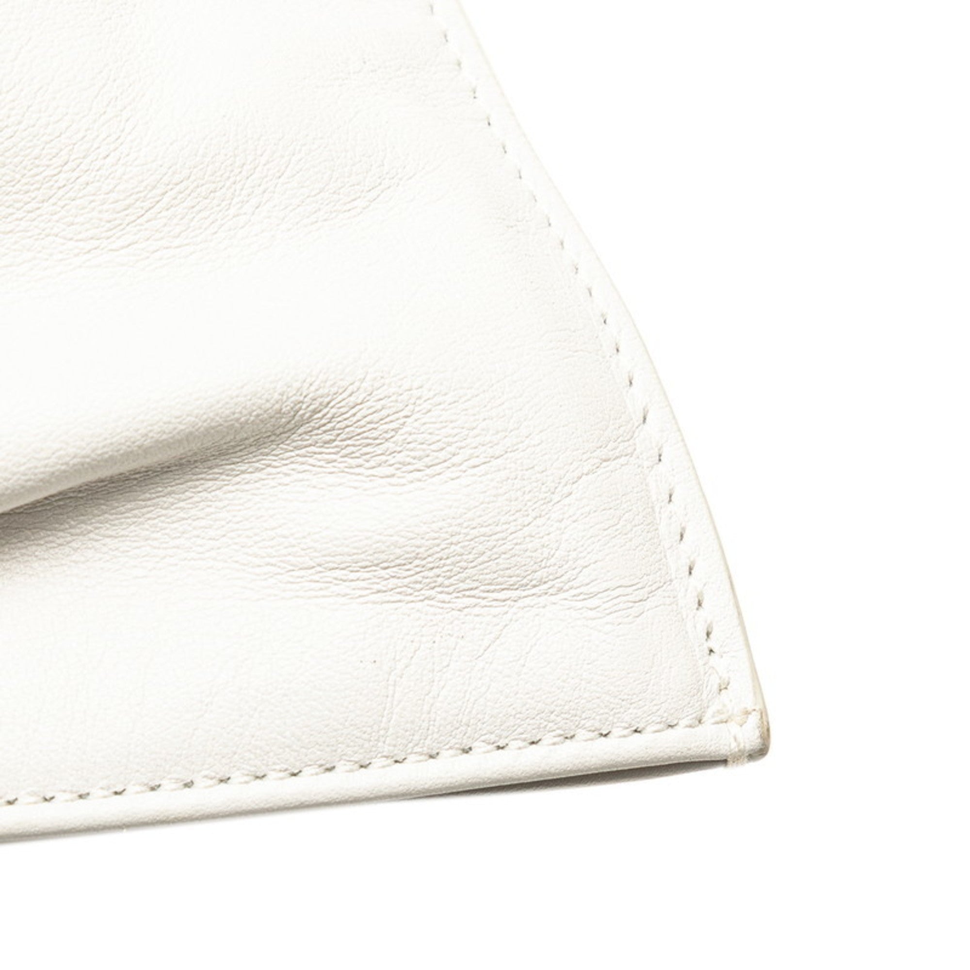 Bottega Veneta White Leather Handbag