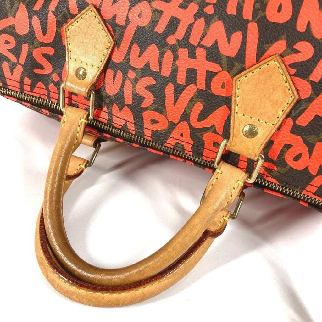 Louis Vuitton Monogram Graffiti Lv Orange Orange Monogram Graffiti Boston Bag Handbag