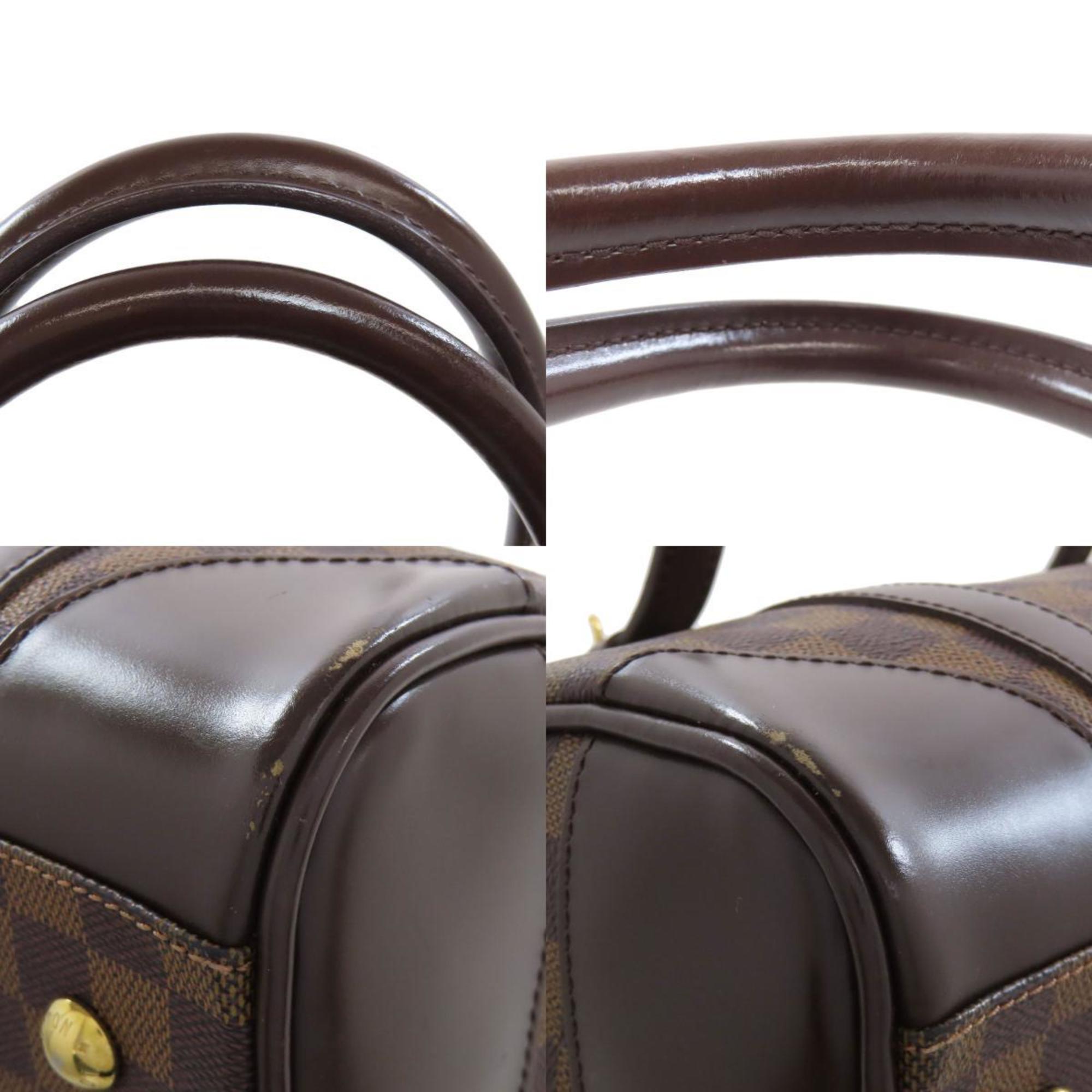 Louis Vuitton Brown Ebene Damier Canvas Boston Bag