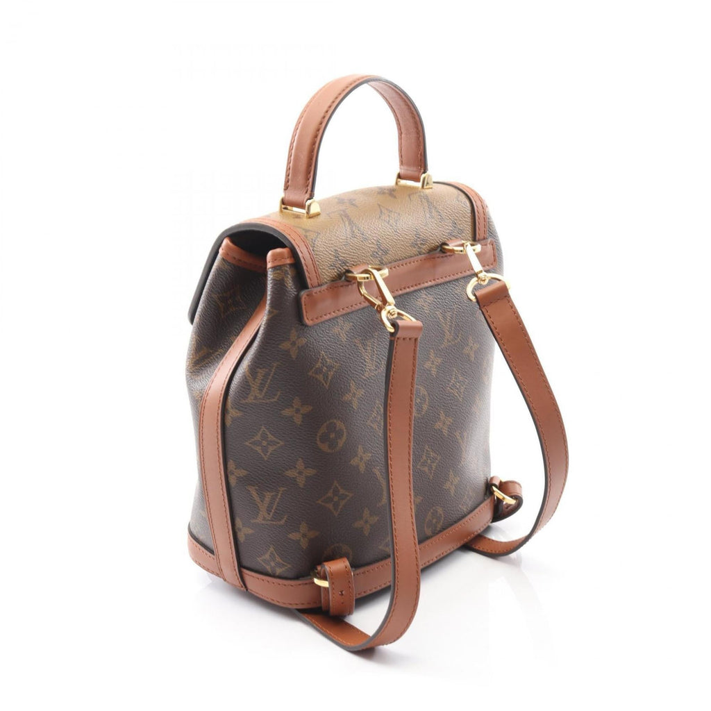 Louis Vuitton Brown Pvc Leather Backpack