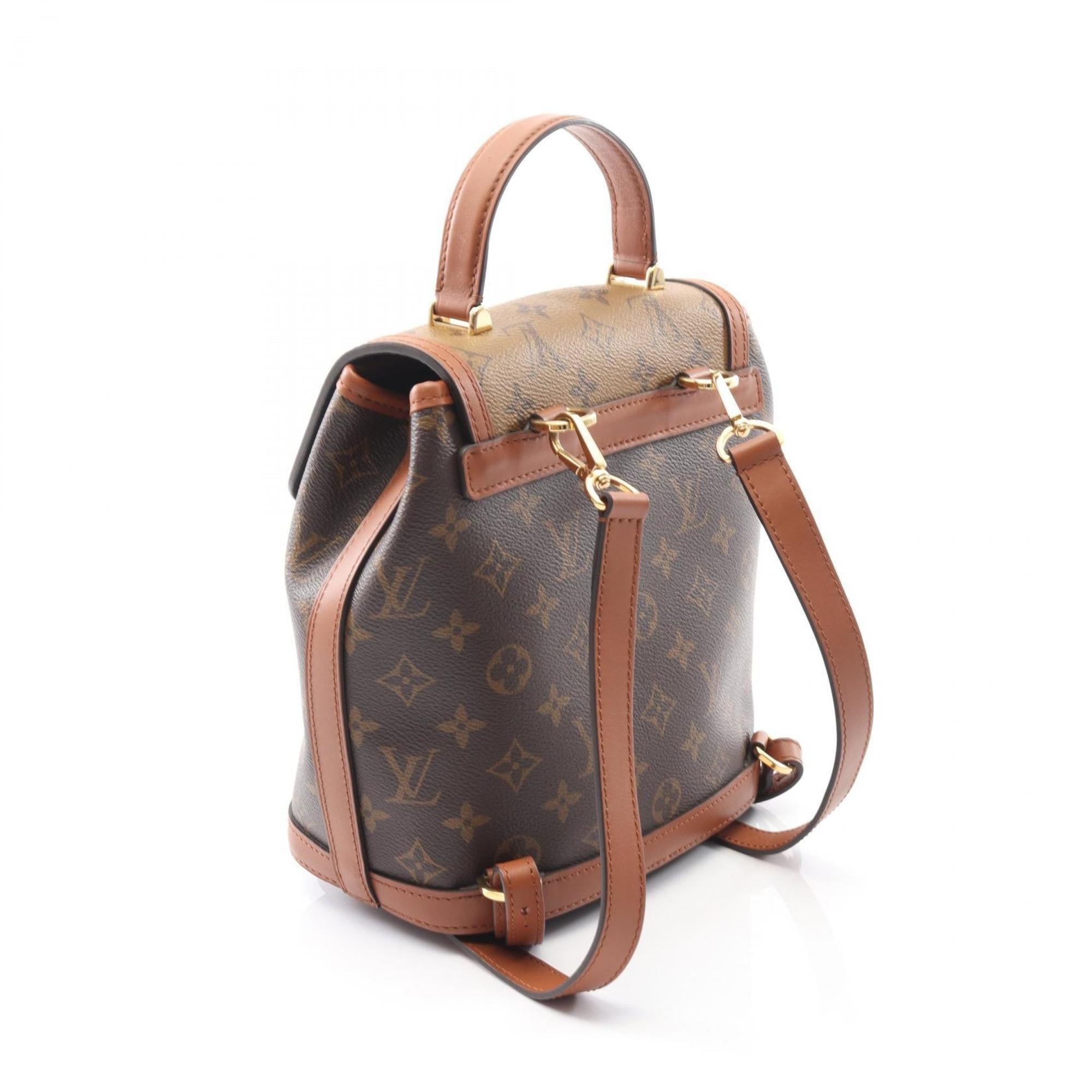 Louis Vuitton Brown Pvc Leather Backpack