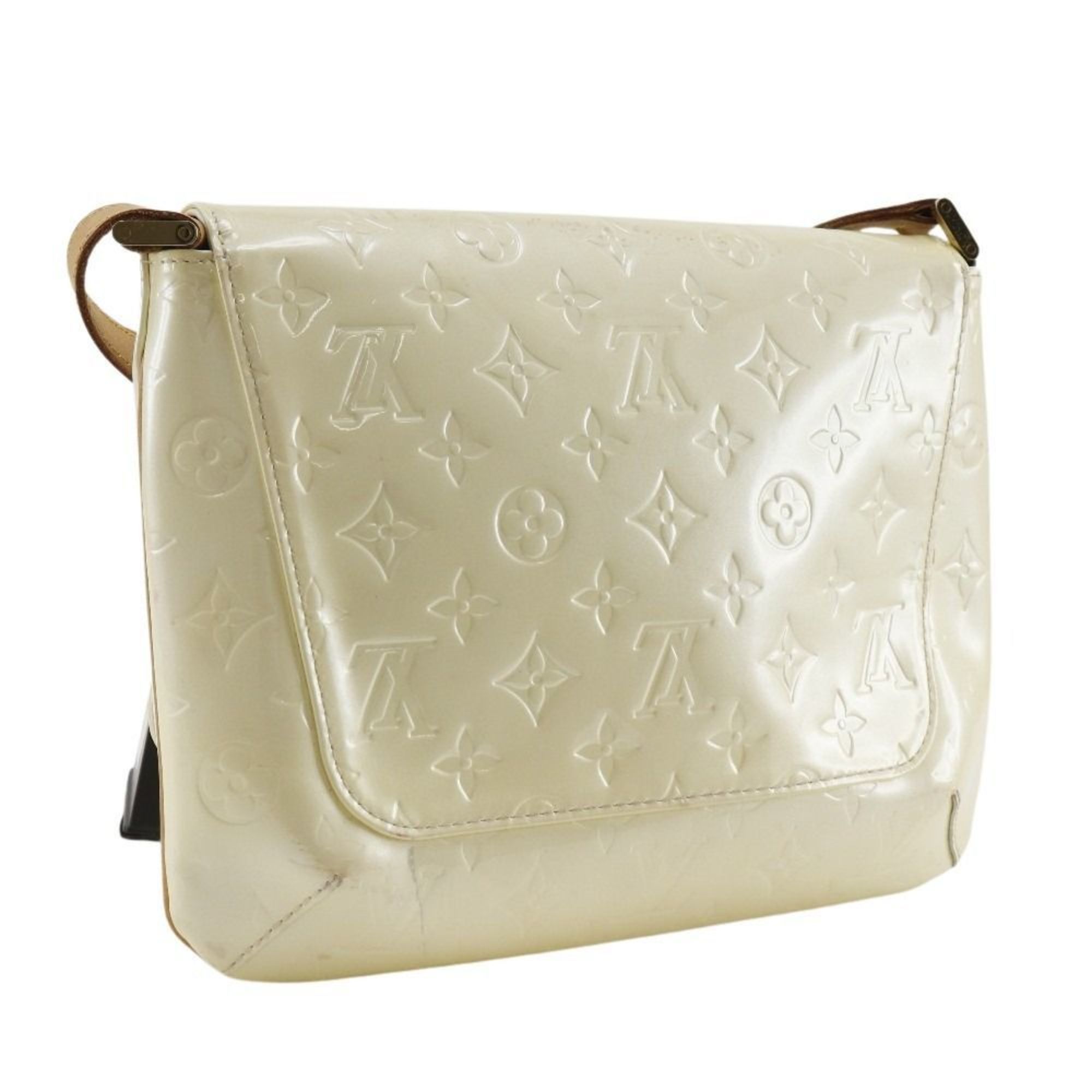Louis Vuitton Off-White Pearl Monogram Vernis Shoulder Bag