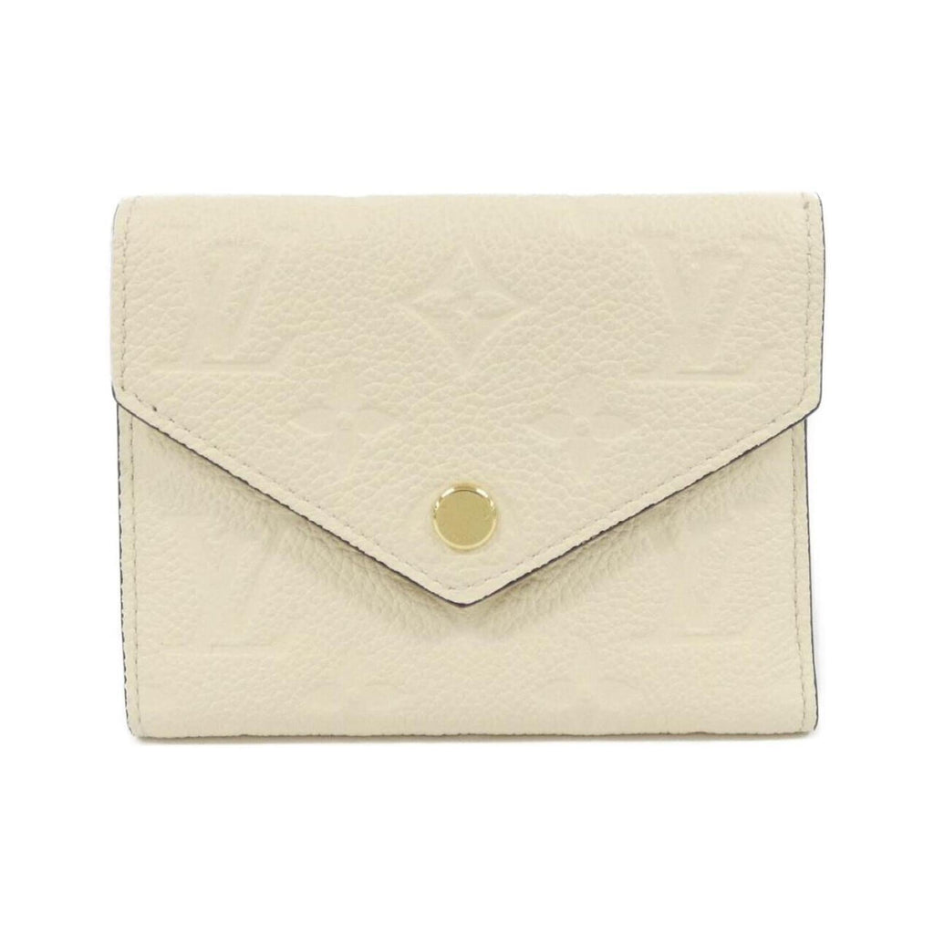 Louis Vuitton Cream Leather Wallet (Tri-Fold)