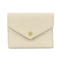 Louis Vuitton Cream Leather Wallet (Tri-Fold)