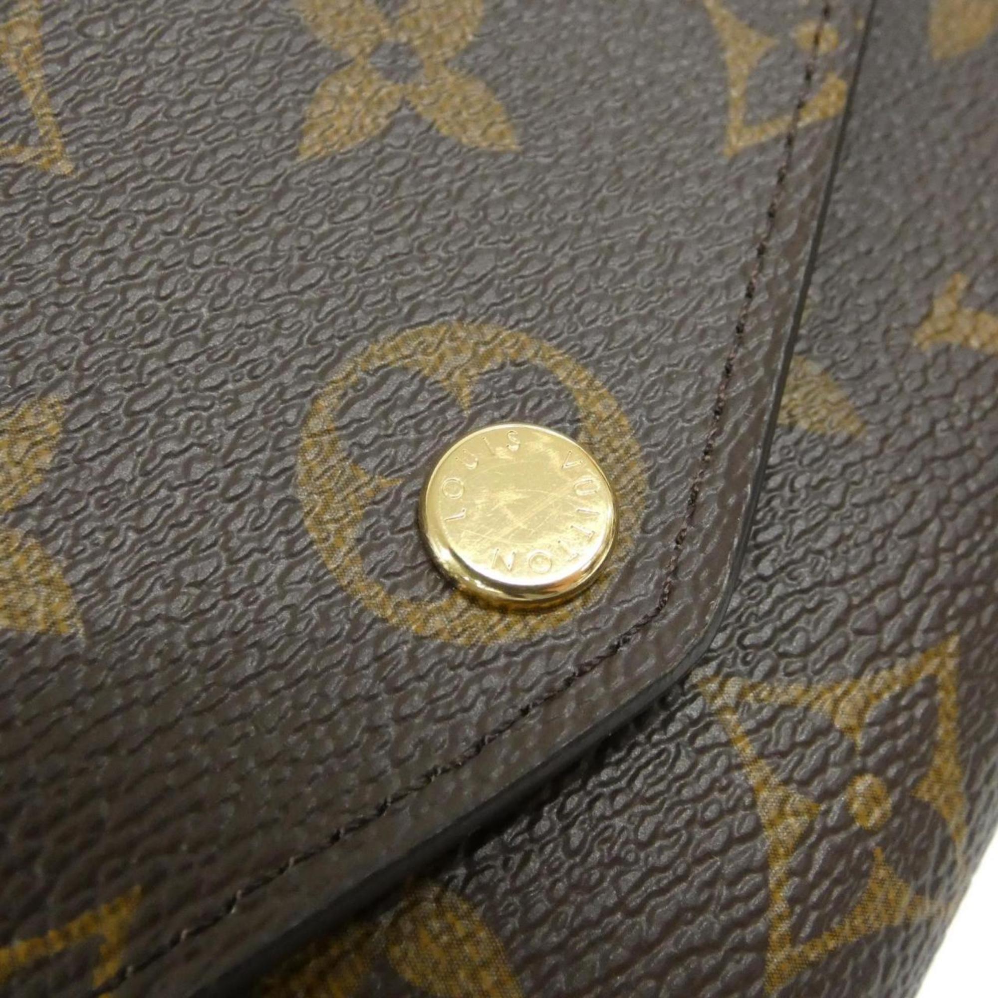 Louis Vuitton Monogram Marron Coated Canvas Long Wallet