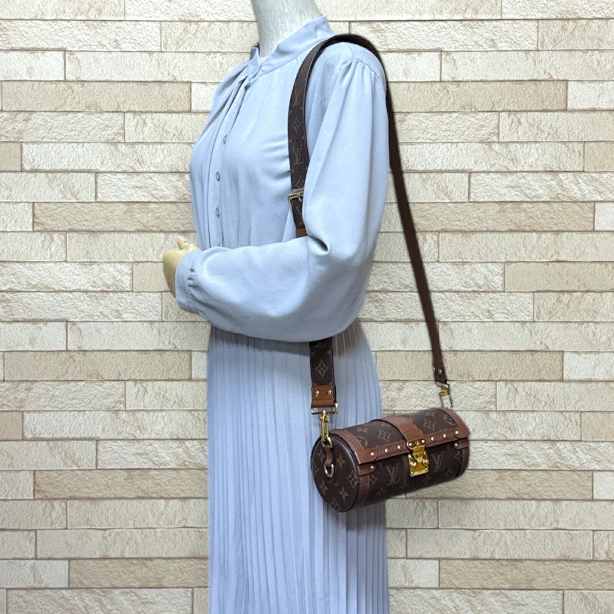 Louis Vuitton Brown Monogram Canvas Shoulder Bag