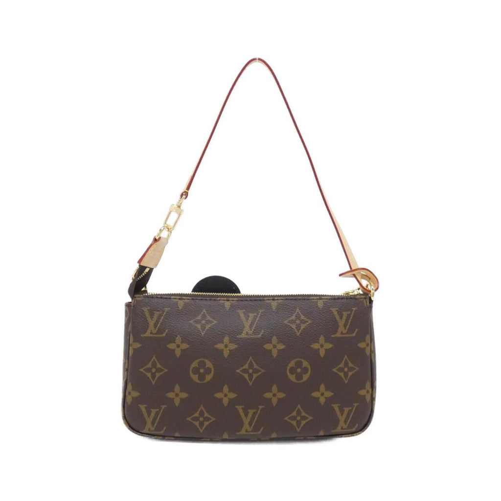 Louis Vuitton Marron Coated Canvas Pochette Pouch