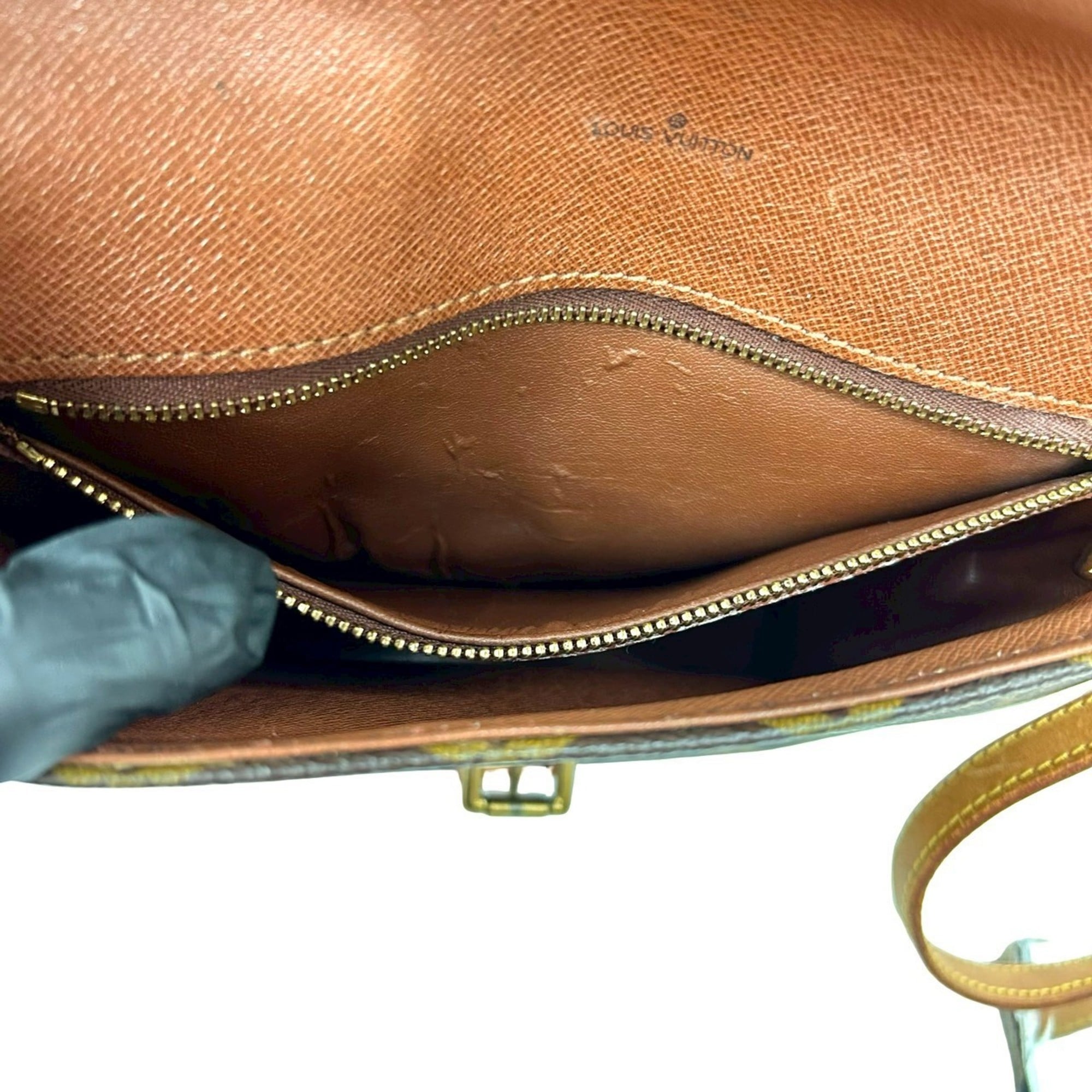 Louis Vuitton Brown Leather Pvc Pochette Shoulder Bag