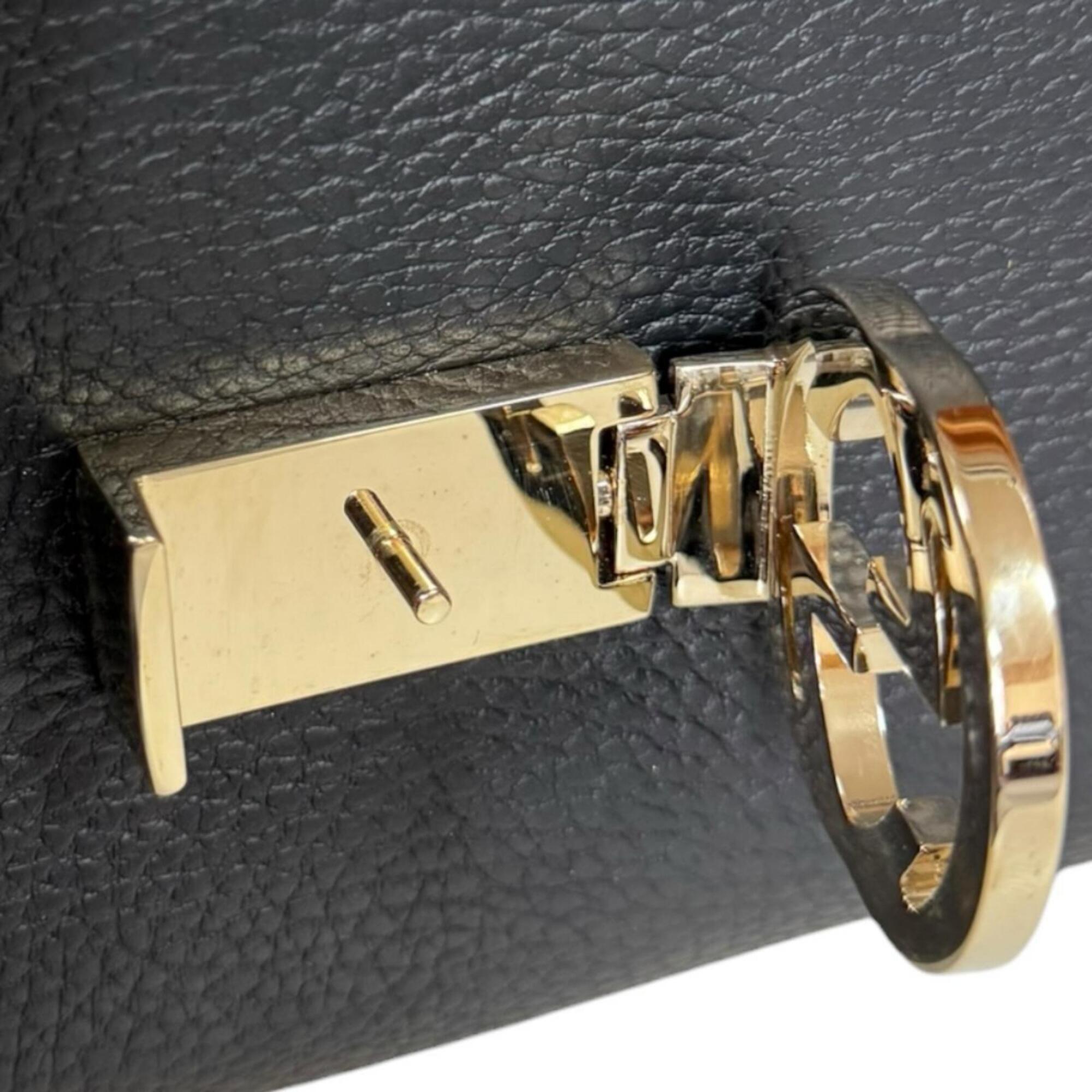 Gucci Black Leather Shoulder Bag (Pre-Owned)