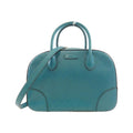 Gucci Diamante Blue Leather Handbag (Pre-Owned)