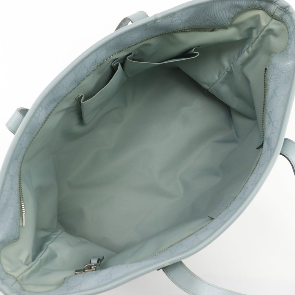 Gucci Light Blue Gg Imprimé Tote Bag (Pre-Owned)