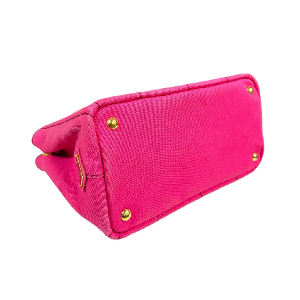 Prada Pink Canvas Shoulder Bag