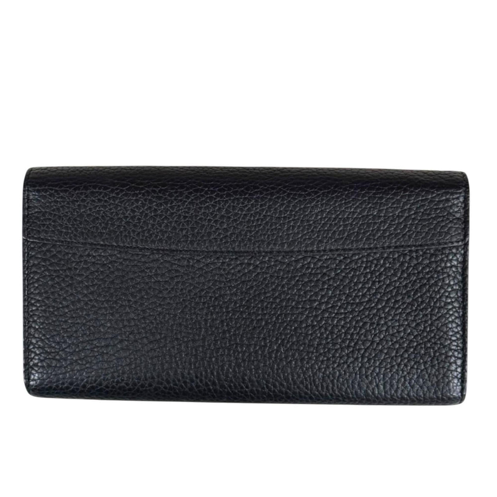 Louis Vuitton Black Noir Leather Long Wallet