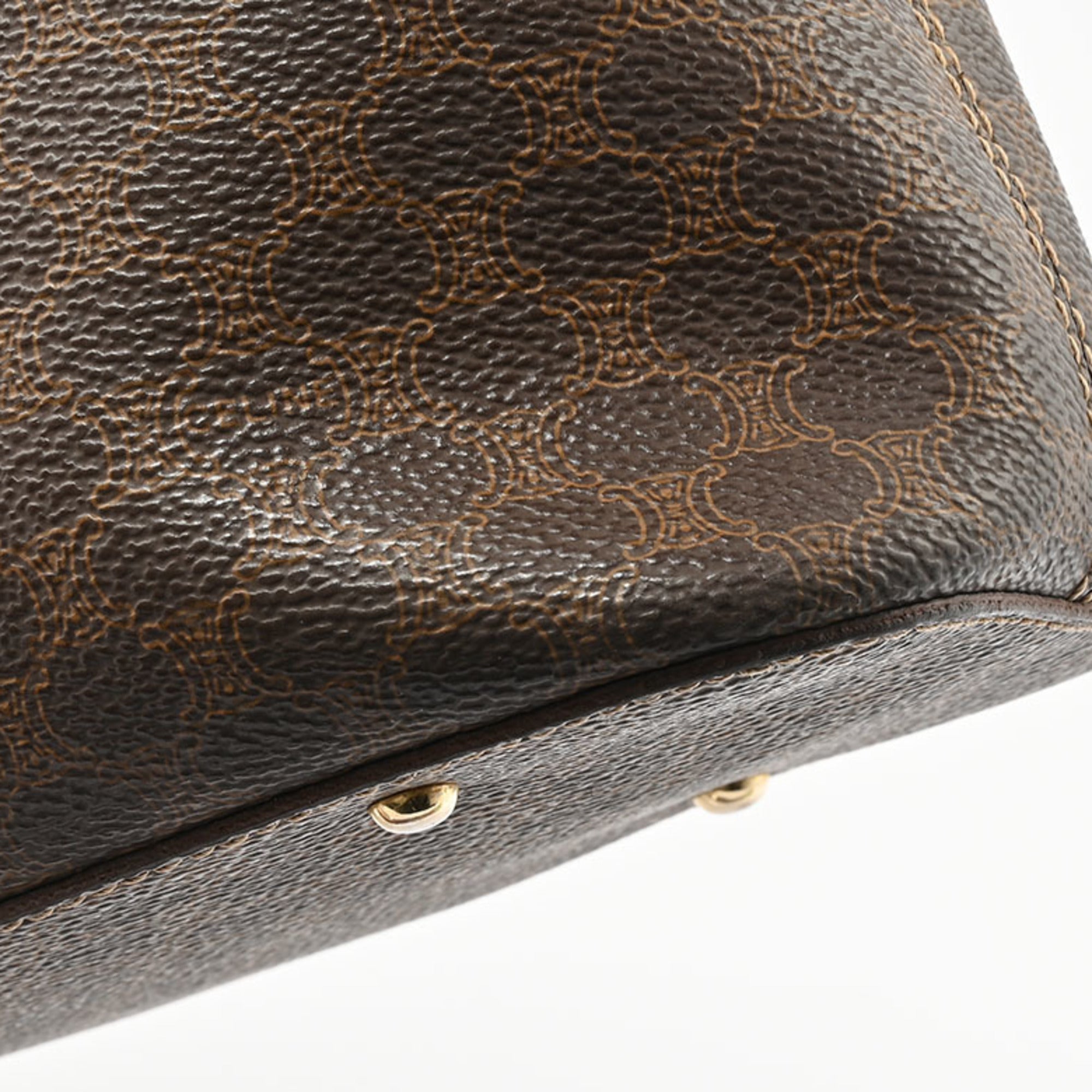 Celine Brown Pvc Leather Shoulder Bag