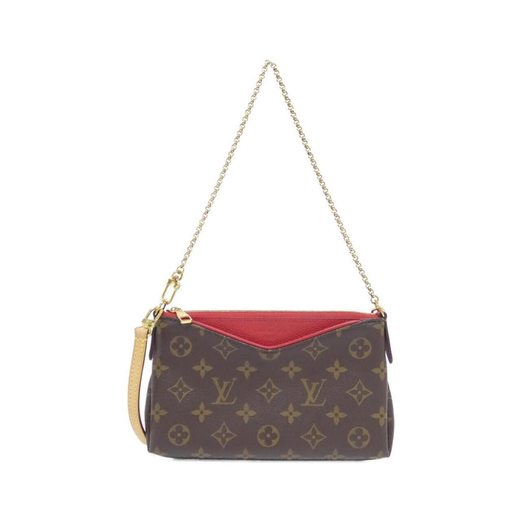 Louis Vuitton Monogram Cerise Marron Coated Canvas Shoulder Bag
