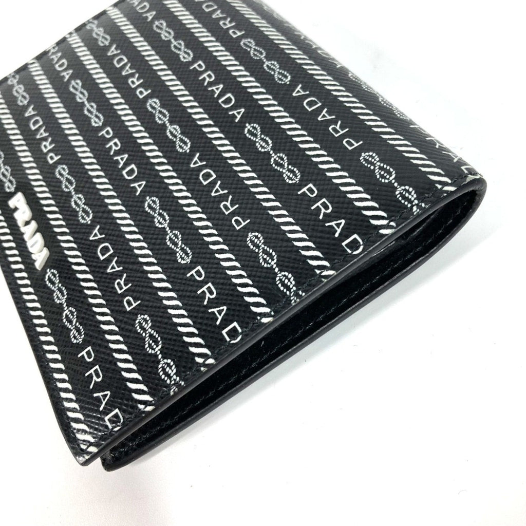 Prada Black Leather Wallet (Bi-Fold)