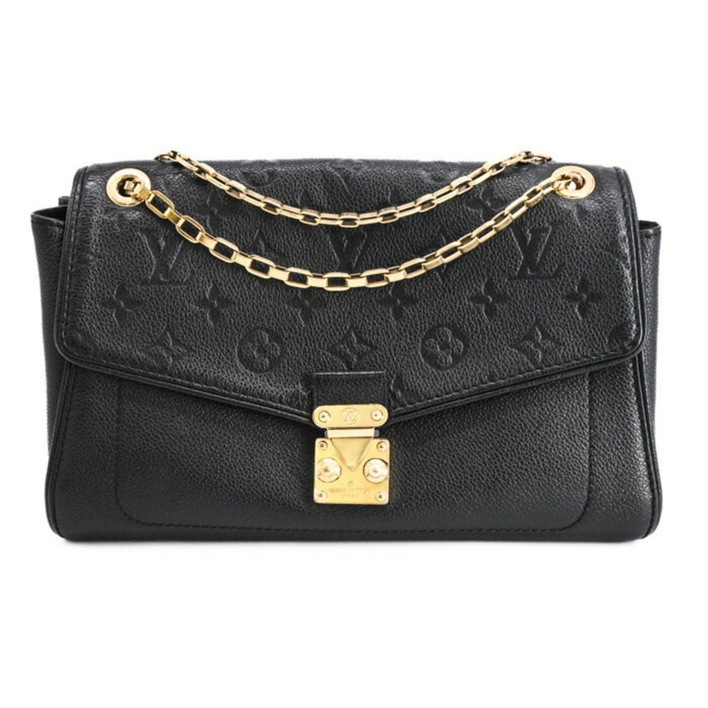 Louis Vuitton Black Noir Monogram Empreinte Handbag Shoulder Bag