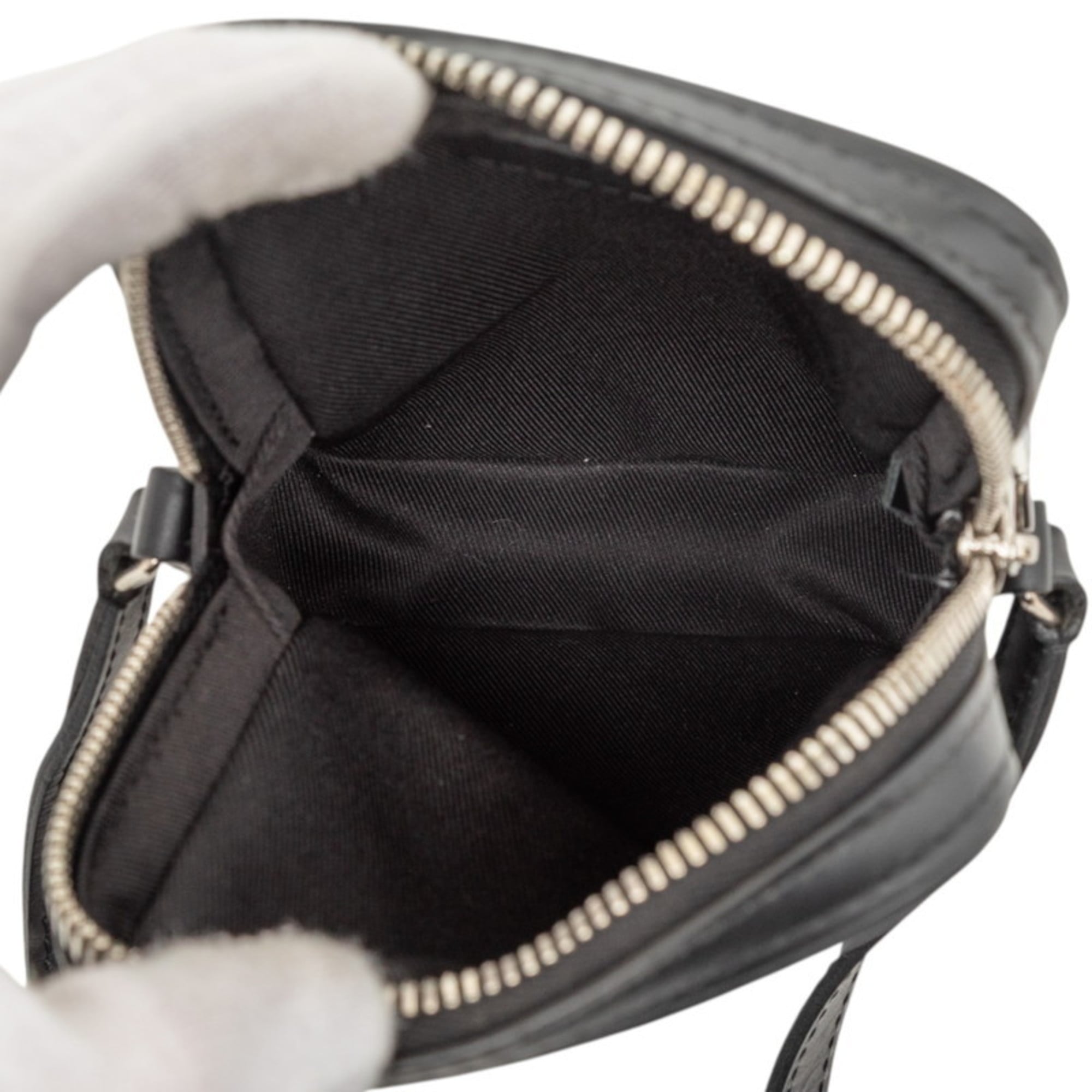 Louis Vuitton Epi Black Yellow Leather Shoulder Bag