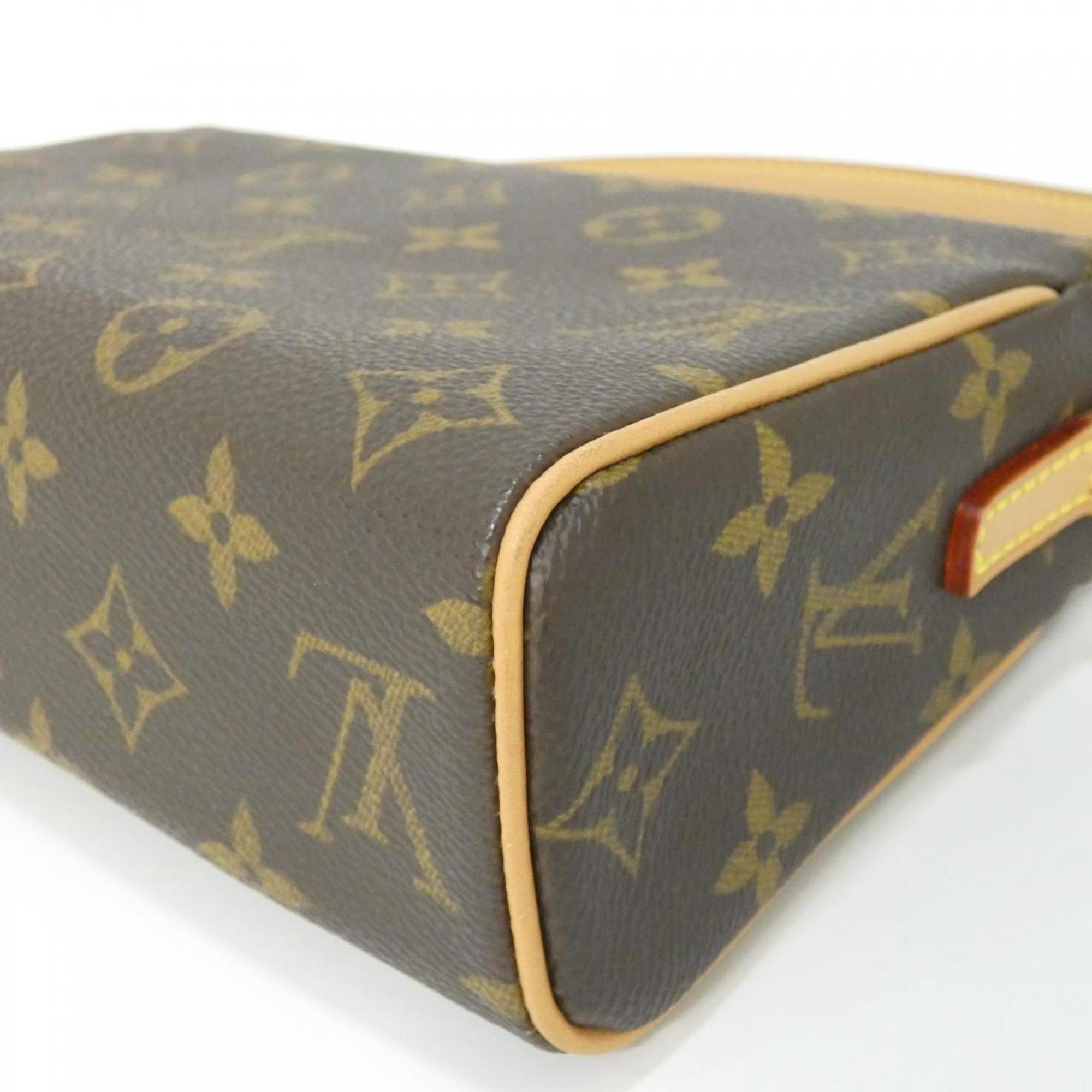 Louis Vuitton Brown Coated Canvas Handbag